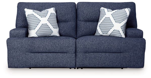 Acklen Place Navy 2-Piece Power Reclining Sectional