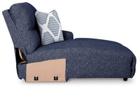 Acklen Place Navy 3-Piece Power Reclining Sectional