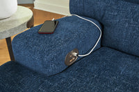 Acklen Place Navy 5-Piece Power Reclining Sectional