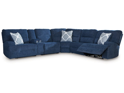 Acklen Place Navy 6-Piece Power Reclining Sectional