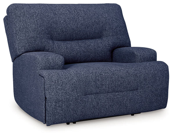 Acklen Place Navy Wide Seat Power Recliner