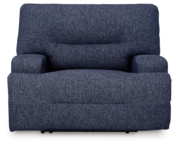 Acklen Place Navy Wide Seat Power Recliner