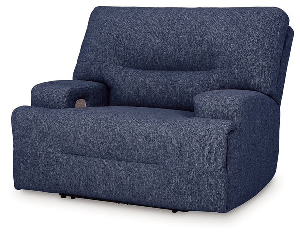 Acklen Place Navy Wide Seat Power Recliner