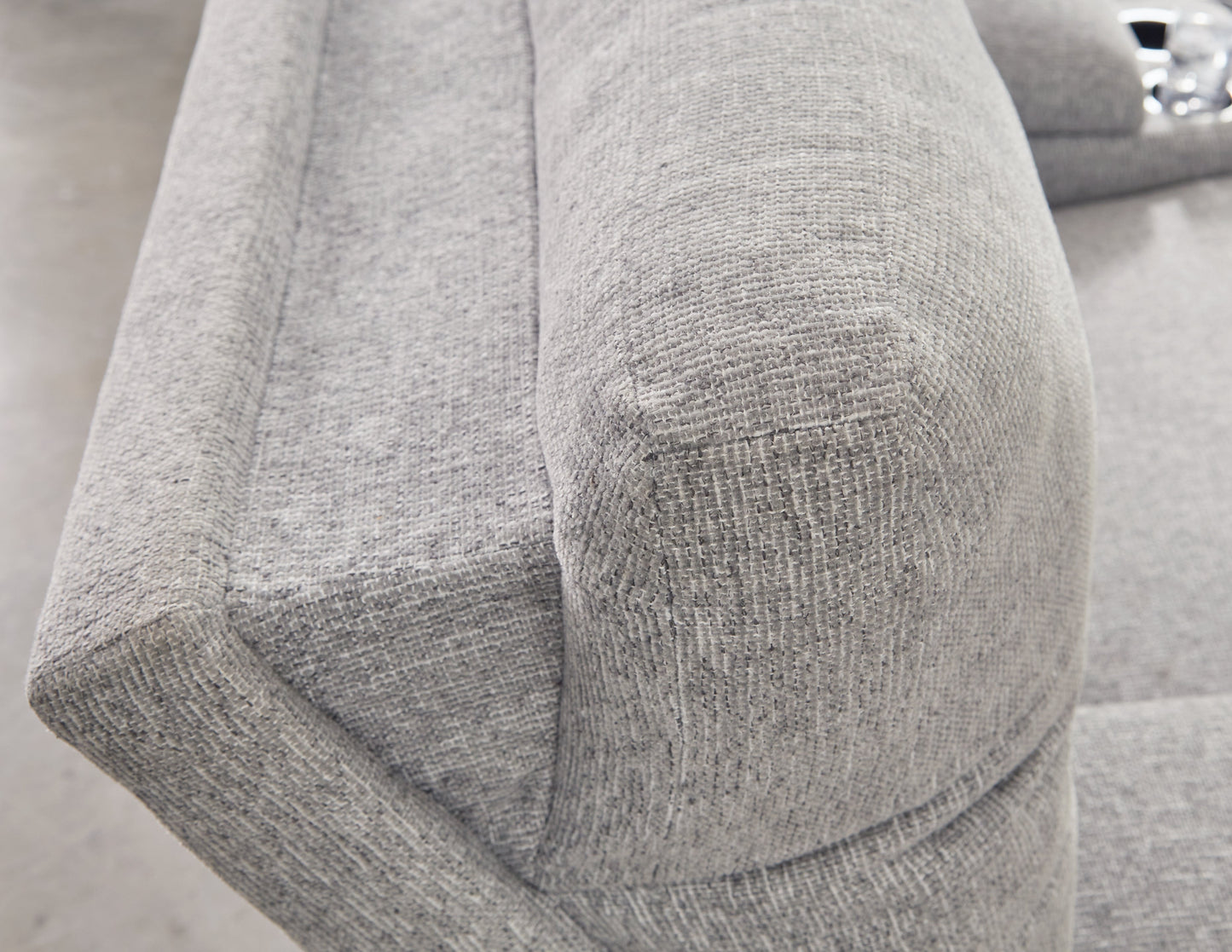 Acklen Place Pewter 3-Piece Power Reclining Sectional Sofa with RAF Chaise