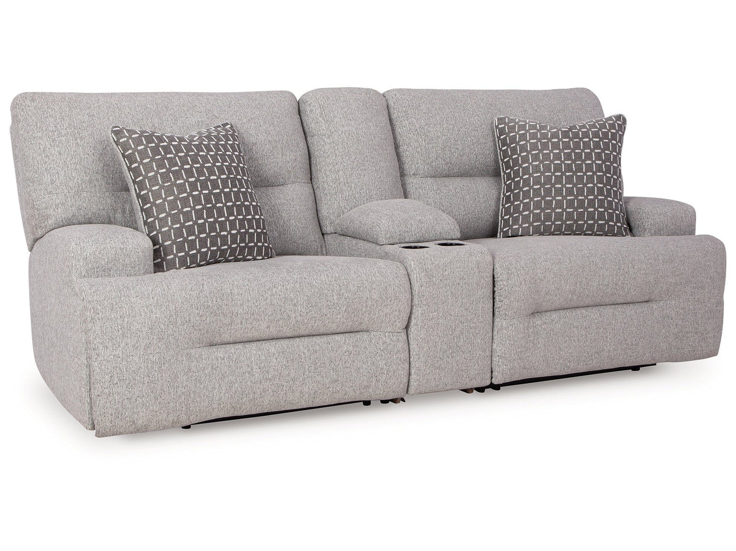 Acklen Place Pewter 3-Piece Sectional