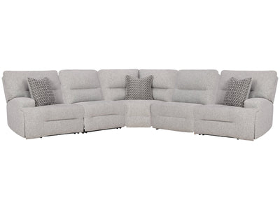 Acklen Place Pewter 5-Piece Power Reclining Sectional