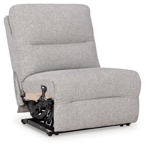 Acklen Place Pewter 5-Piece Power Reclining Sectional