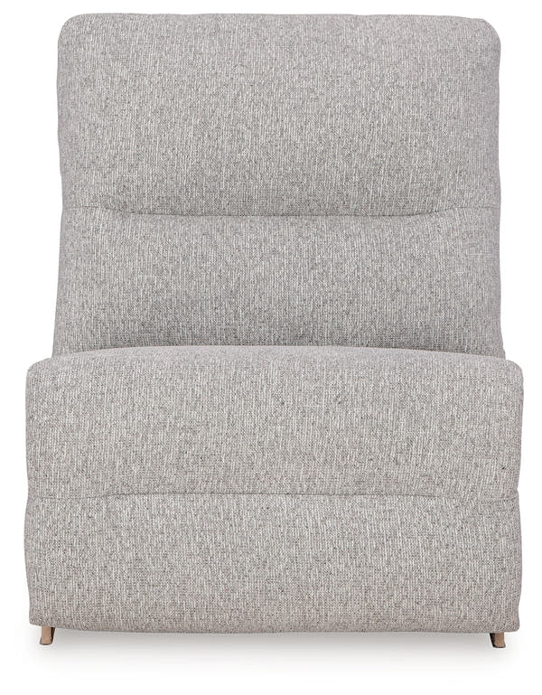 Acklen Place Pewter 5-Piece Power Reclining Sectional