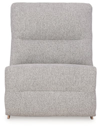 Acklen Place Pewter 5-Piece Power Reclining Sectional