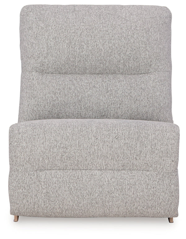 Acklen Place Pewter 5-Piece Power Reclining Sectional