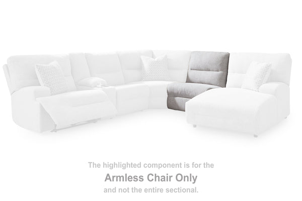 Acklen Place Pewter 5-Piece Power Reclining Sectional