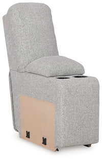 Acklen Place Pewter 6-Piece Power Reclining Sectional and Power Recliner