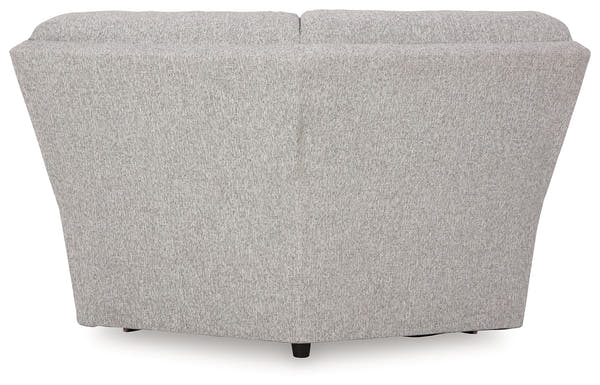 Acklen Place Pewter 6-Piece Power Reclining Sectional and Power Recliner