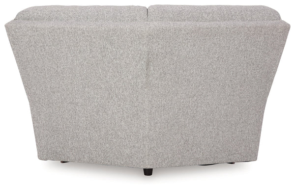 Acklen Place Pewter 6-Piece Power Reclining Sectional and Power Recliner