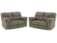 Alphons Putty Reclining Loveseats (Set of 2)