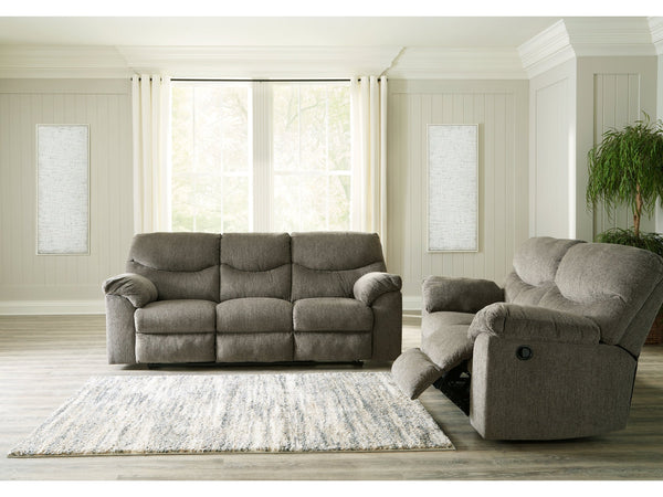 Alphons Putty Reclining Sofa and Loveseat