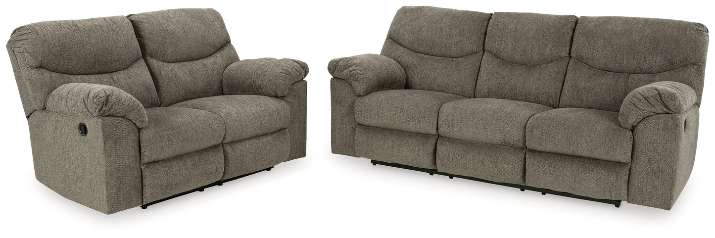 Alphons Putty Reclining Sofa and Loveseat