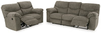 Alphons Putty Reclining Sofa and Loveseat