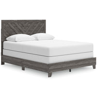 Sylveri Warm Gray Chevron Panel Bed (Queen)