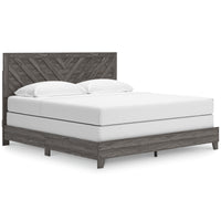 Sylveri Warm Gray Chevron Panel Bed (King)