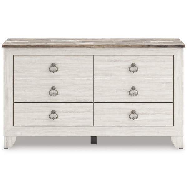 Laigmeyer Two-tone Six Drawer Dresser front view