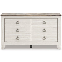 Laigmeyer Two-tone Six Drawer Dresser front view