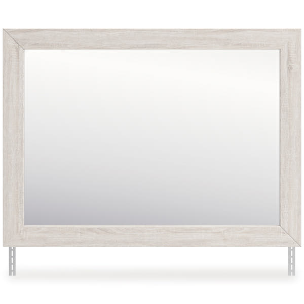 Laigmeyer Whitewash Bedroom Mirror front view