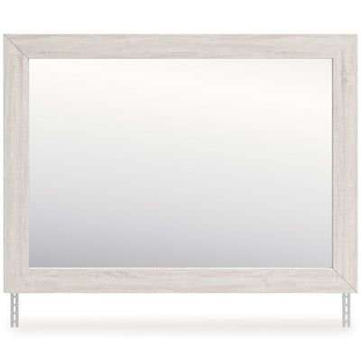 Laigmeyer Whitewash Bedroom Mirror front view