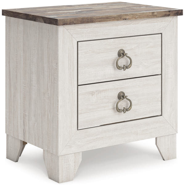 Laigmeyer Two-tone Two Drawer Nightstand