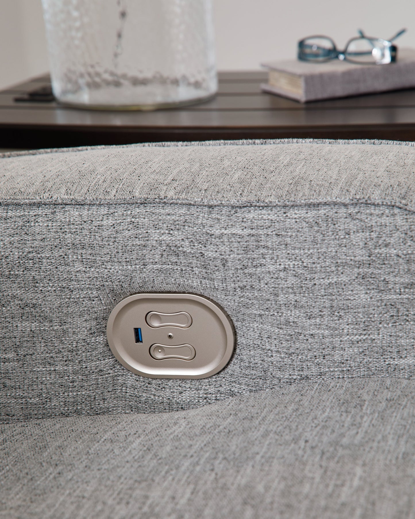 Biscoe Pewter Power Recliner