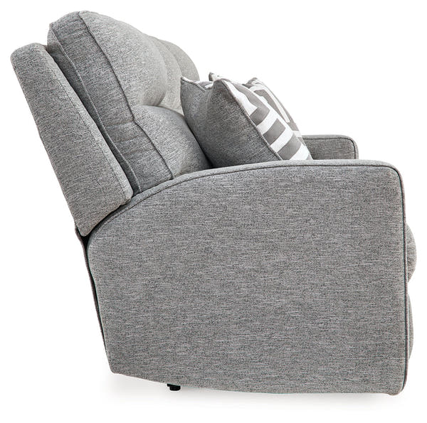 Biscoe Pewter Power Reclining Sofa