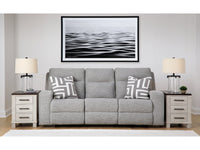 Biscoe Pewter Power Reclining Sofa