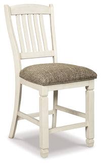 Bolanburg Antique White Counter Height Dining Table and 4 Barstools