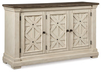 Bolanburg Antiqued White and Weathered Oak Dining Server