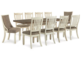 Bolanburg Antique White Dining Table w/10 Chairs