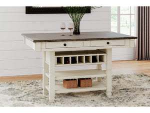 Bolanburg Counter Height Dining Table w/ Wine Rack