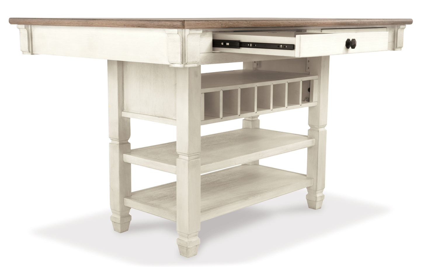 Bolanburg Counter Height Dining Table w/ Wine Rack