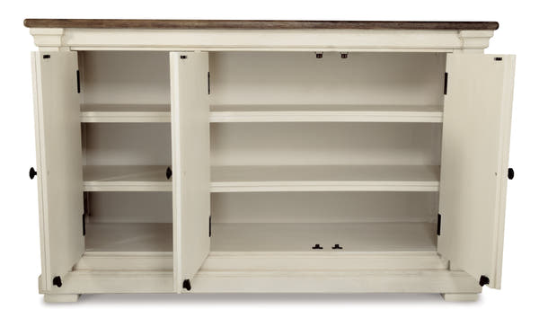 Bolanburg Antiqued White and Weathered Oak Dining Server