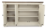 Bolanburg Antiqued White and Weathered Oak Dining Server
