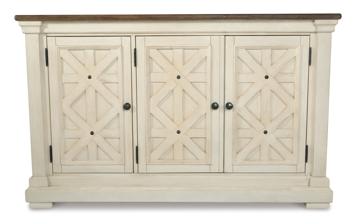 Bolanburg Antiqued White and Weathered Oak Dining Server