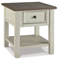 Bolanburg Oak & White End Table