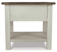 Bolanburg Oak & White End Table
