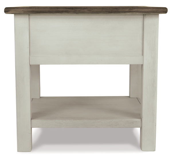 Bolanburg Oak & White End Table