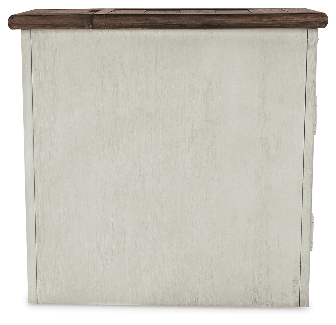 Bolanburg Two-tone Coffee Table and 2 Chairside End Tables with Console