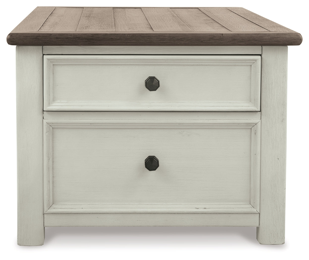 Bolanburg Two-tone Coffee Table and 2 Chairside End Tables with Console