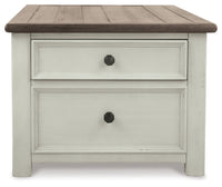 Bolanburg Two-tone Coffee Table and 2 Chairside End Tables with Console