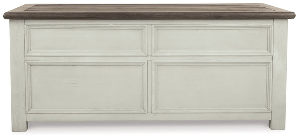 Bolanburg Two-tone Coffee Table and 2 Chairside End Tables with Console