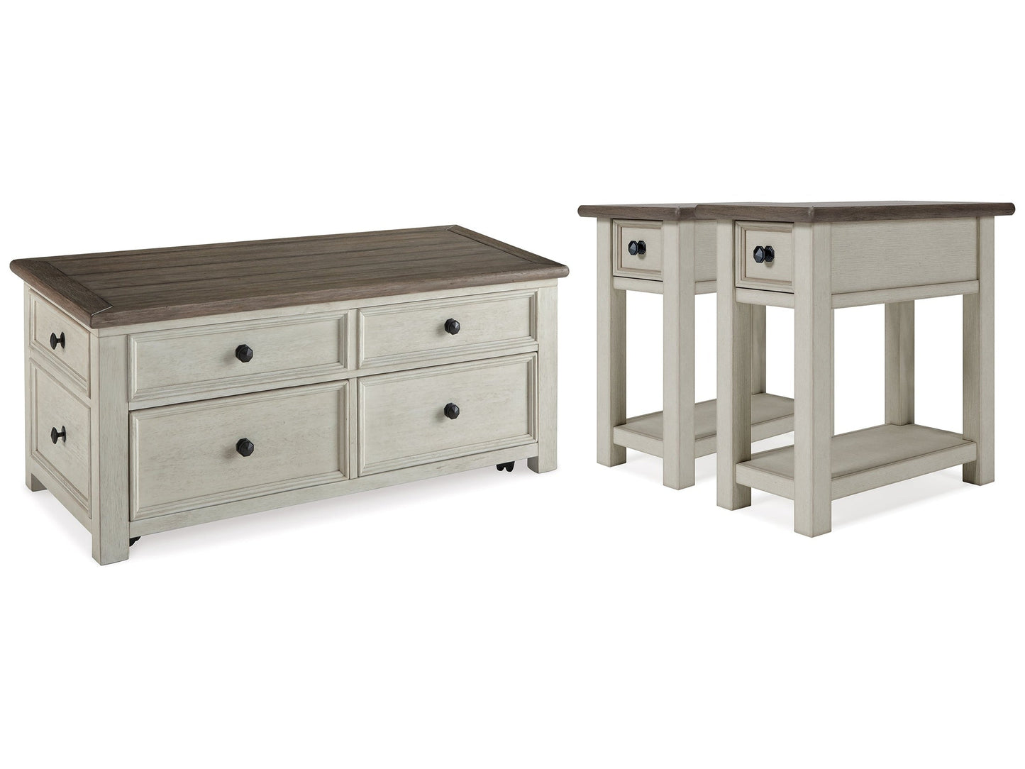 Bolanburg Two-tone Coffee Table and 2 End Tables