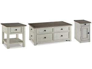 Bolanburg Two-tone Coffee Table w/End Table & Chairside End Table