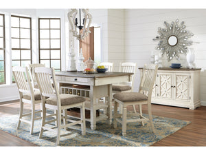 Bolanburg Two-tone Counter Height Dining Table and 6 Barstools with Server